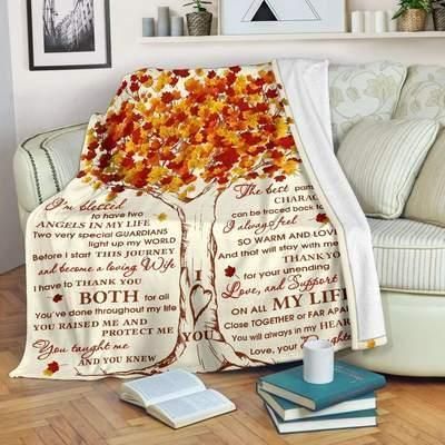 To My Dad Mom Sherpa Fleece Blanket