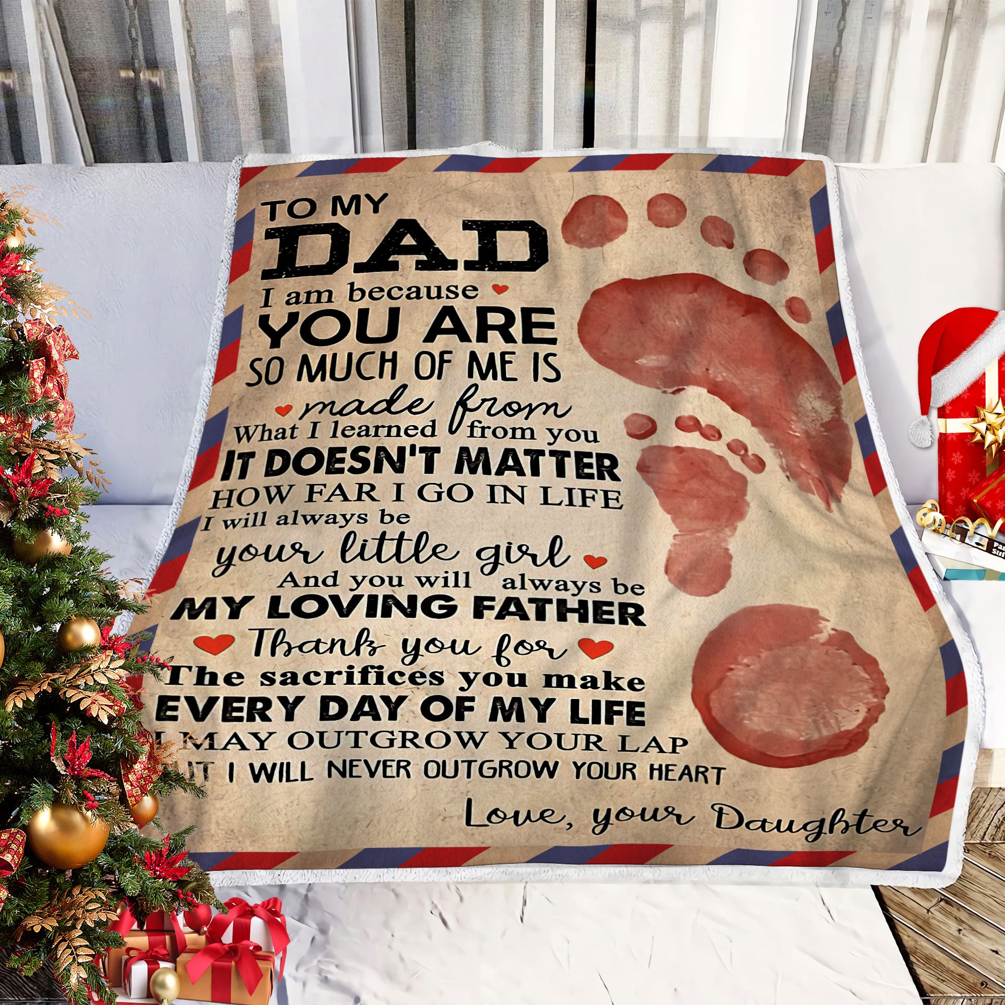 To my Dad Fleece Blanket