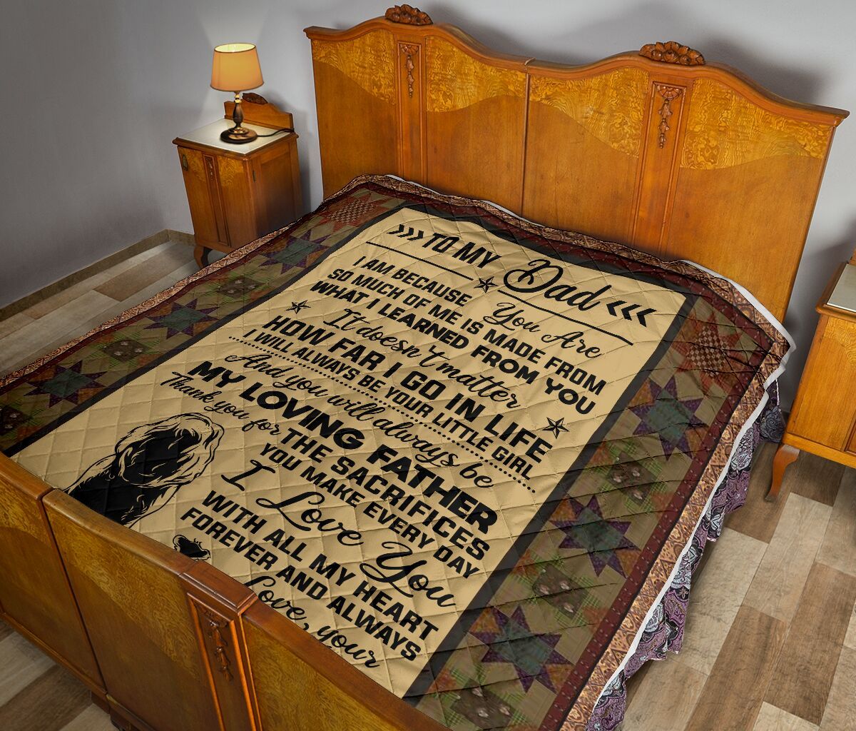 To My Dad Quilt Blanket DHC02011348DD