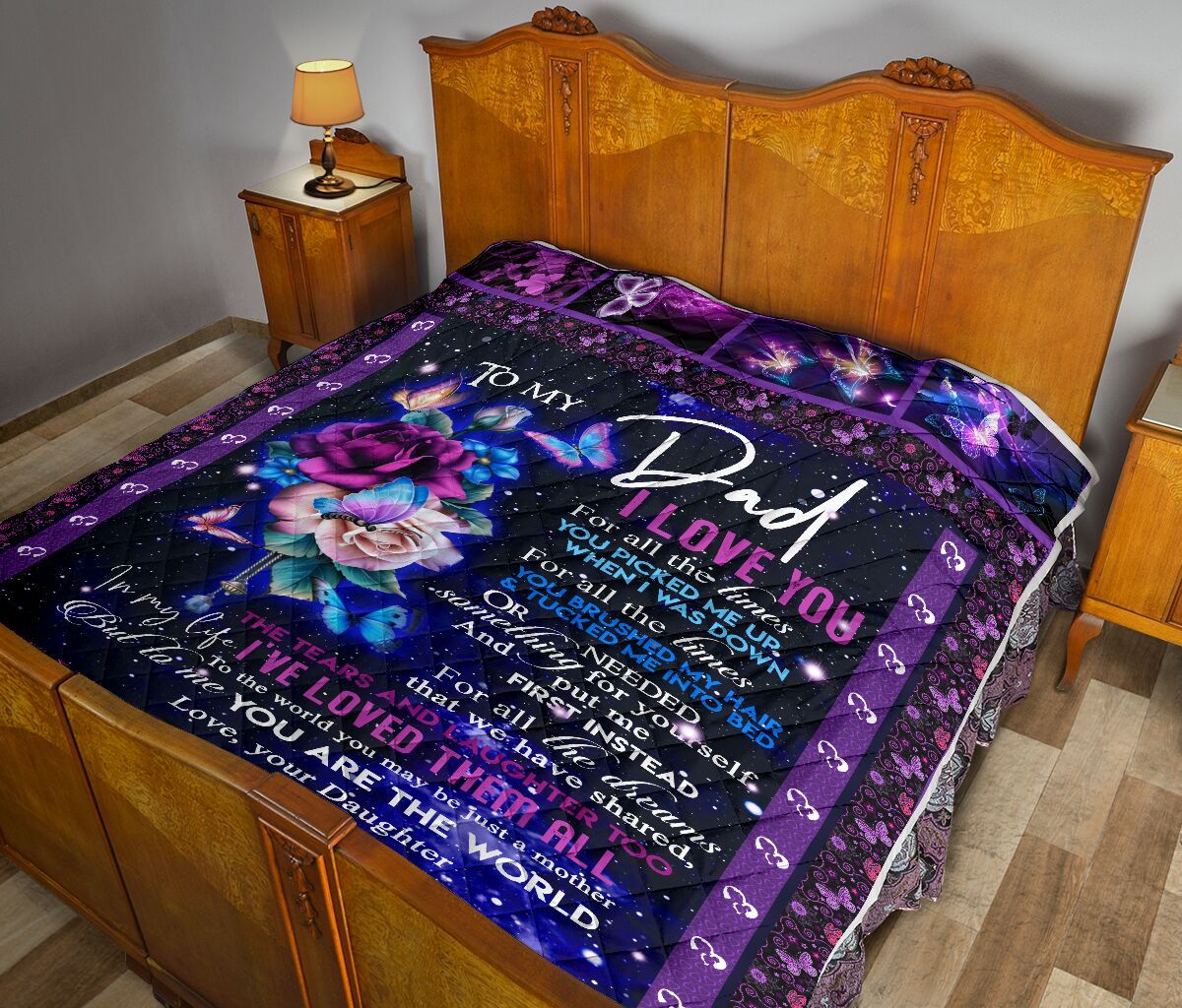 To My Dad Quilt Blanket DHC02011364DD