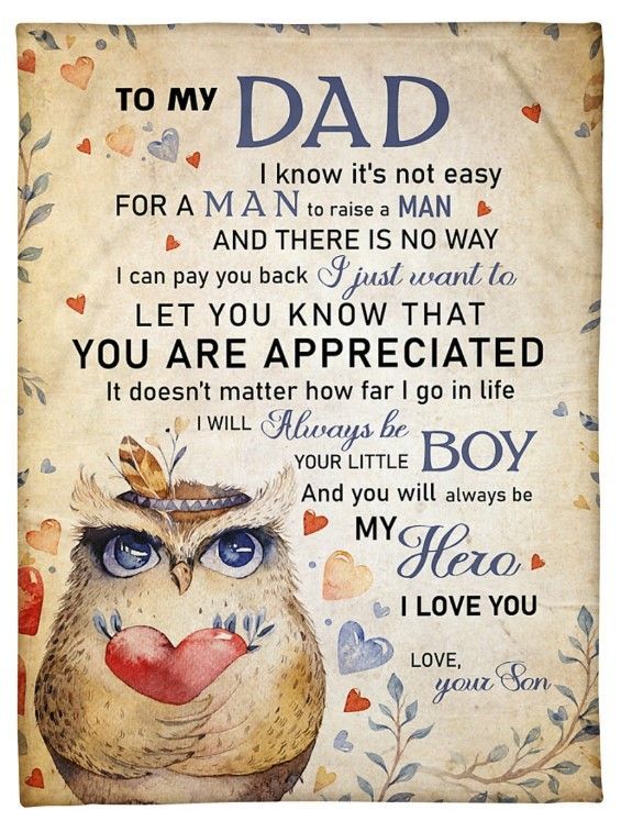 To My Dad You Will Always Be My Hero Sherpa Fleece Blanket