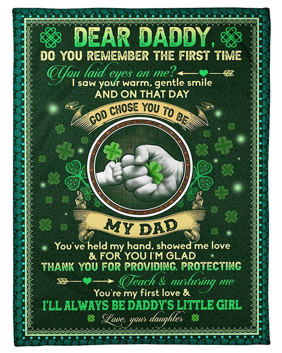 To My Daddy I Will Always Be Your Little Girl Gifts From Daughter Fleece Blanket