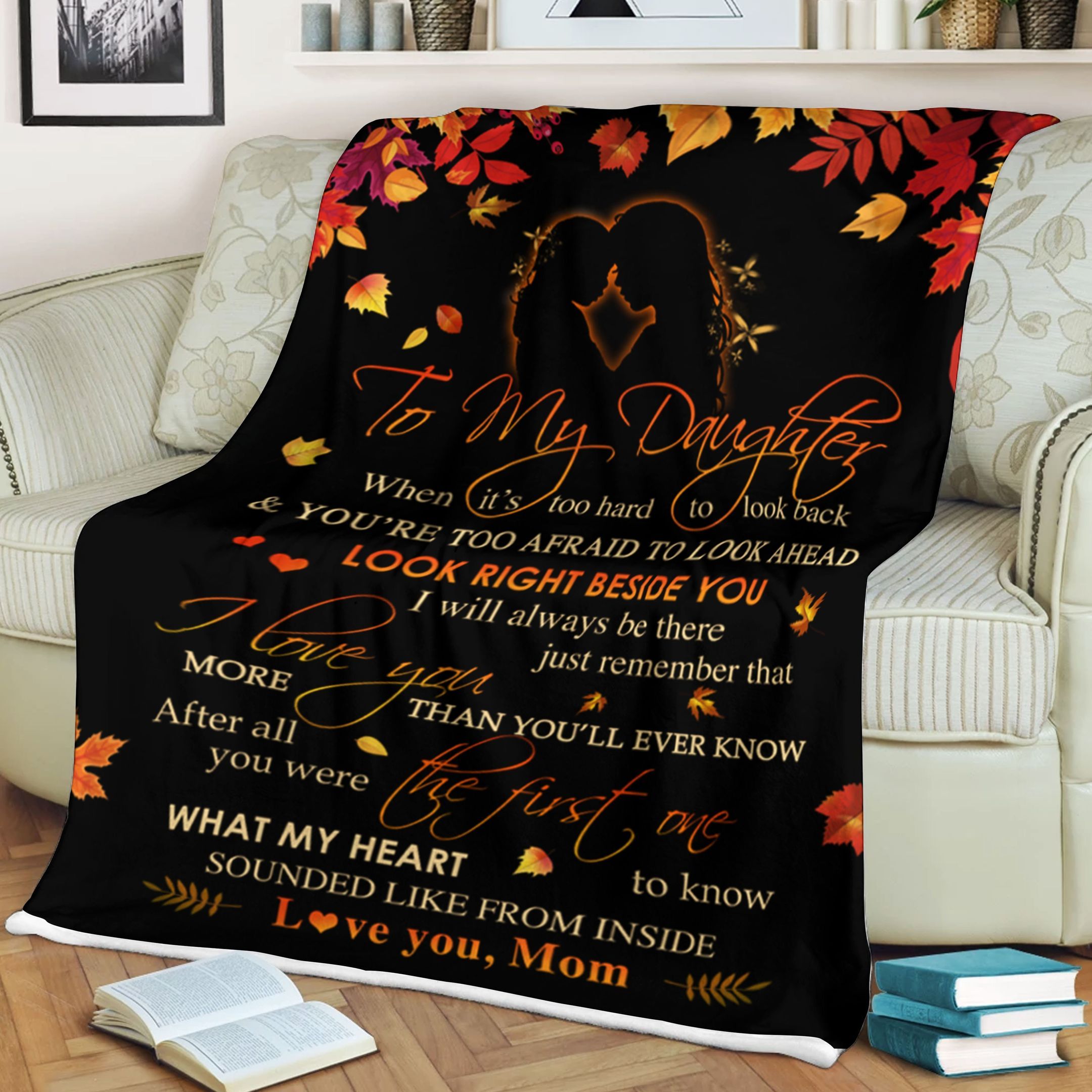 To My Daughter Sherpa Fleece Blanket