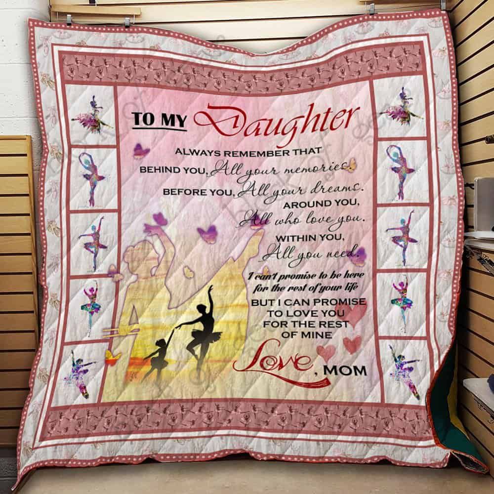 To My Daughter, Ballet CL2100536MDQ Quilt Blanket