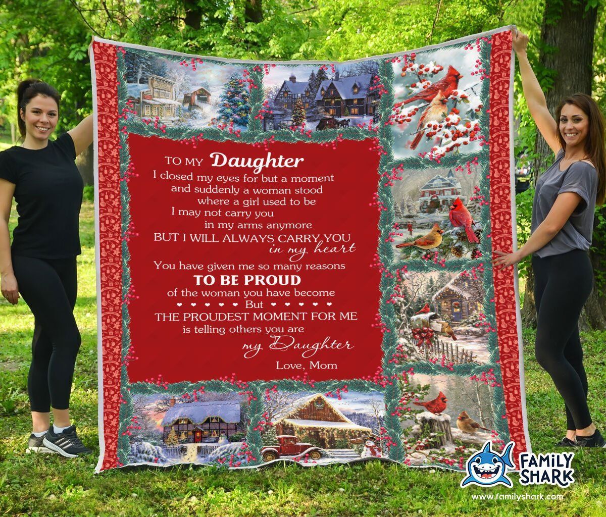 To My Daughter Sherpa Fleece Blanket