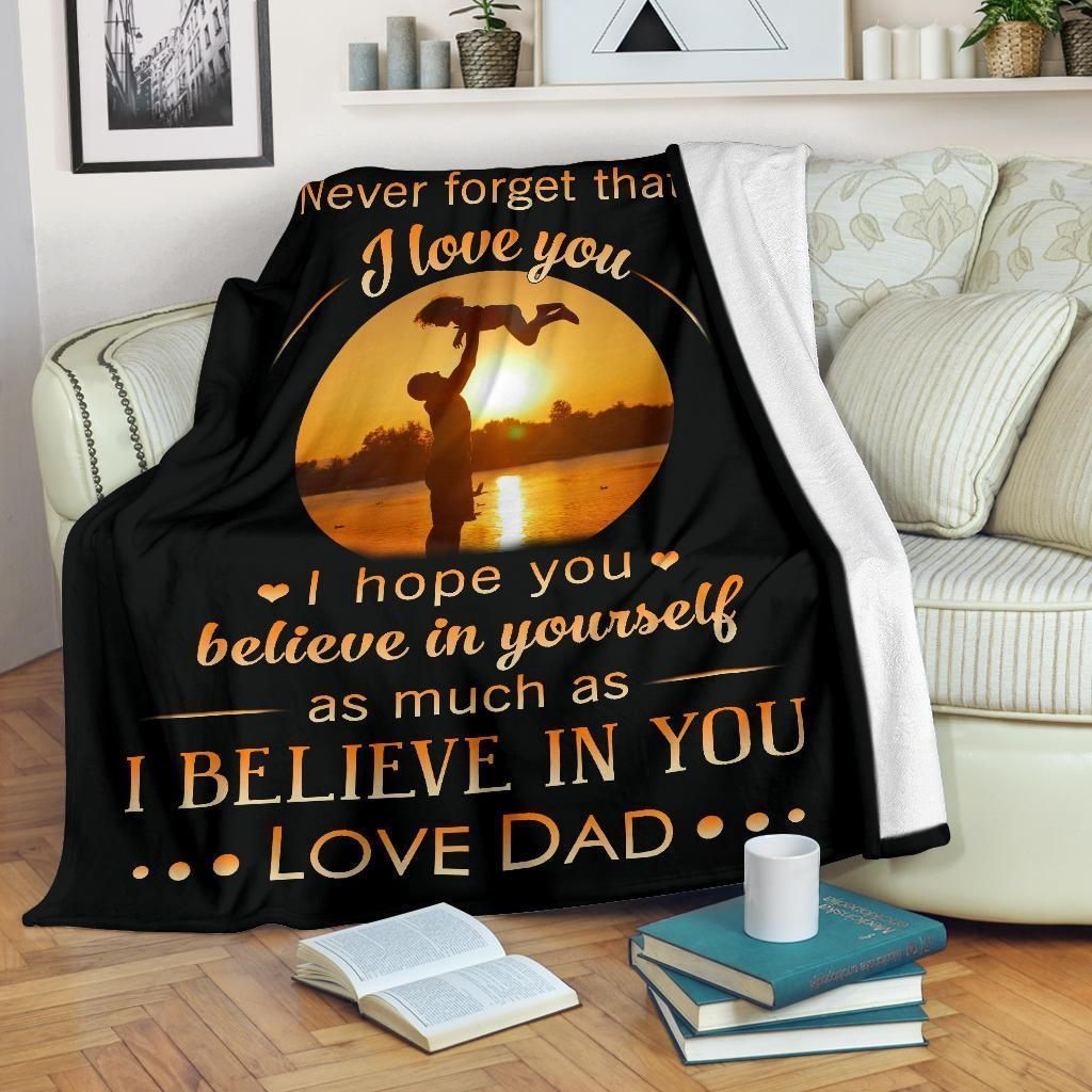 To My Daughter Sherpa Fleece Blanket