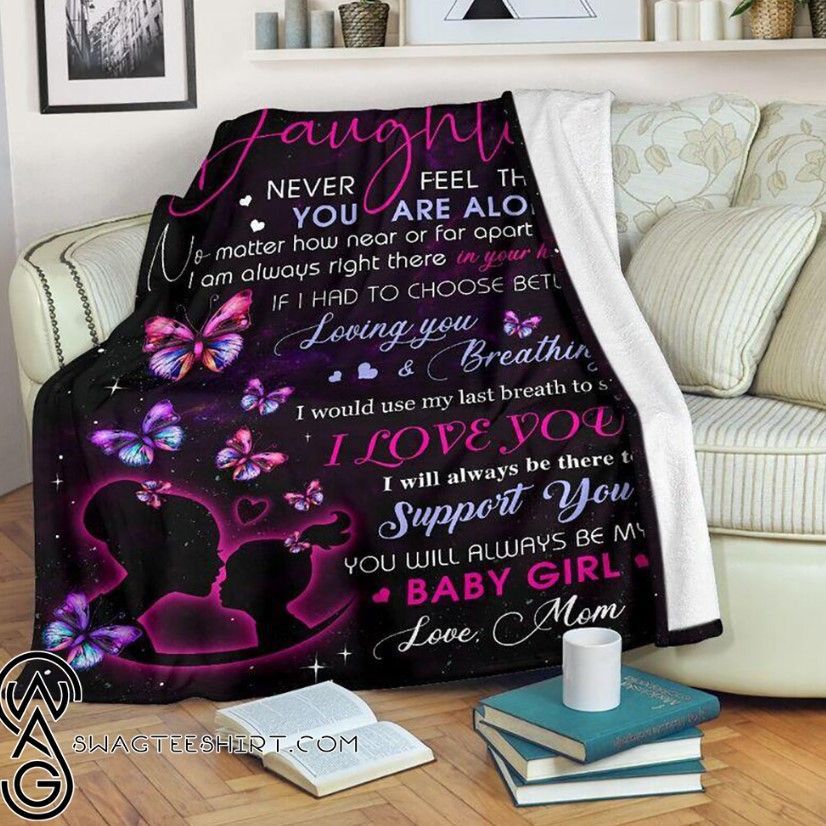 To My Daughter Sherpa Fleece Blanket