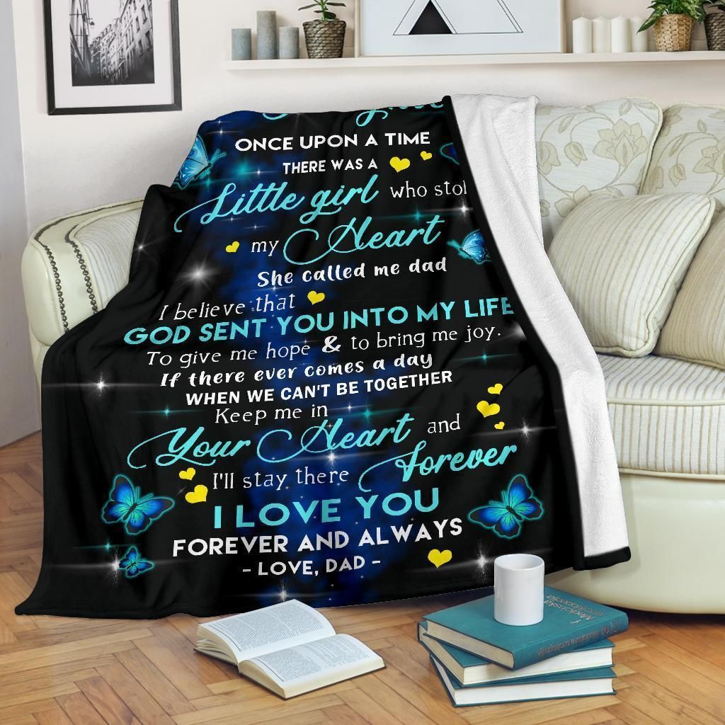 To My Daughter Sherpa Fleece Blanket