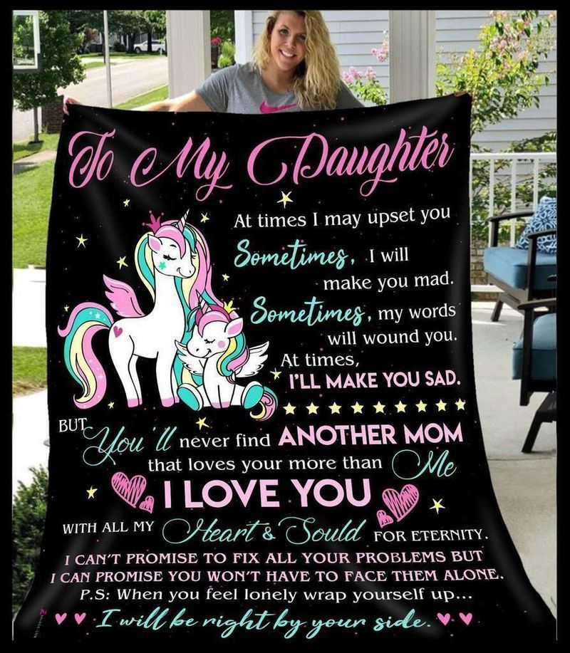 To My Daughter Sherpa Fleece Blanket