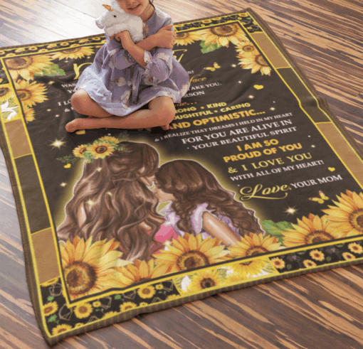 To My Daughter Sherpa Fleece Blanket