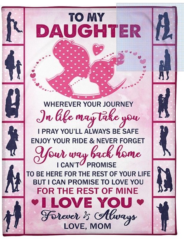 To My Daughter Sherpa Fleece Blanket
