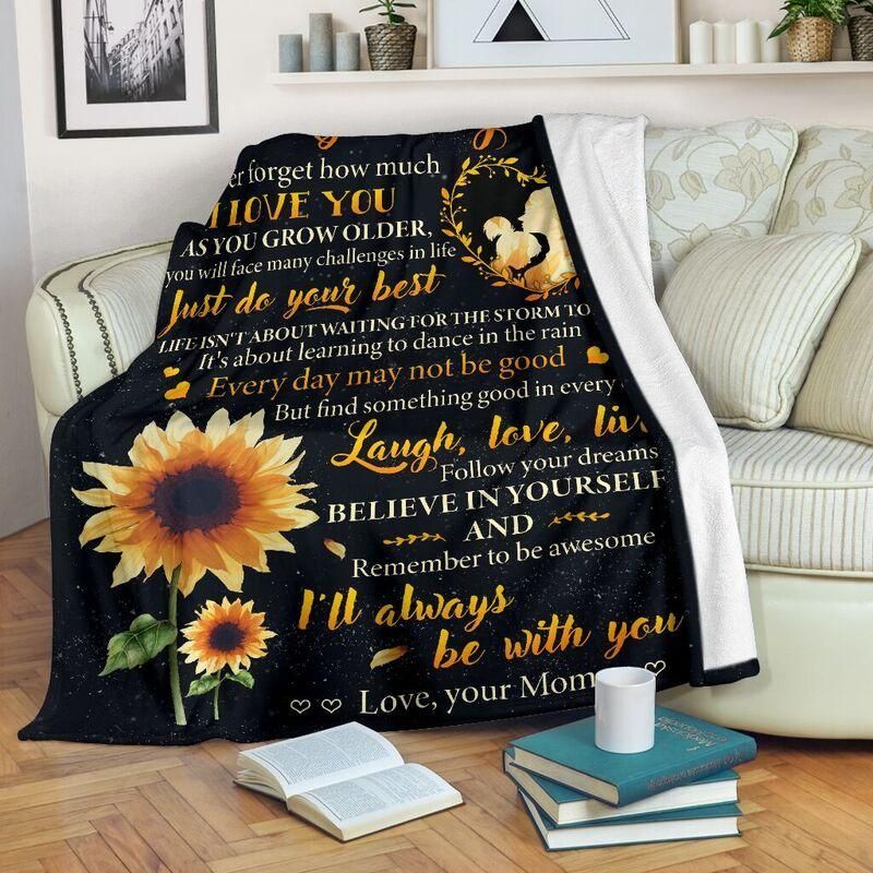 To My Daughter Sherpa Fleece Blanket