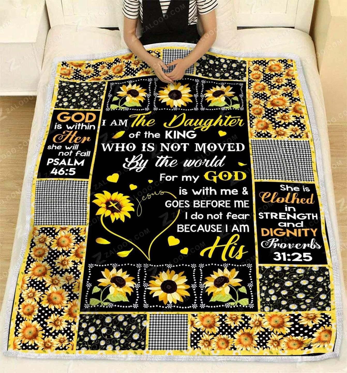 To My Daughter Sherpa Fleece Blanket