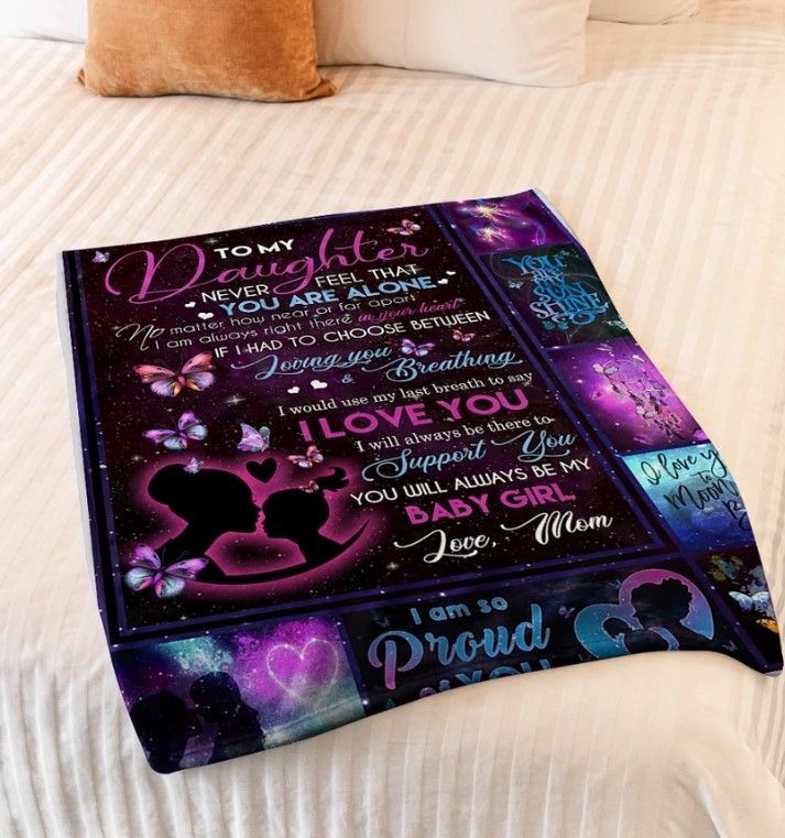 To My Daughter Sherpa Fleece Blanket