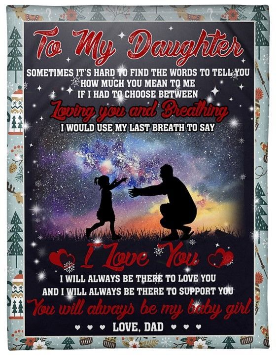 To My Daughter Sherpa Fleece Blanket