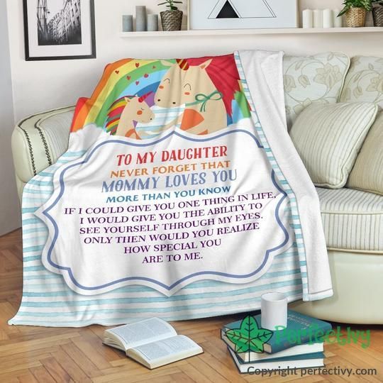 To My Daughter Sherpa Fleece Blanket