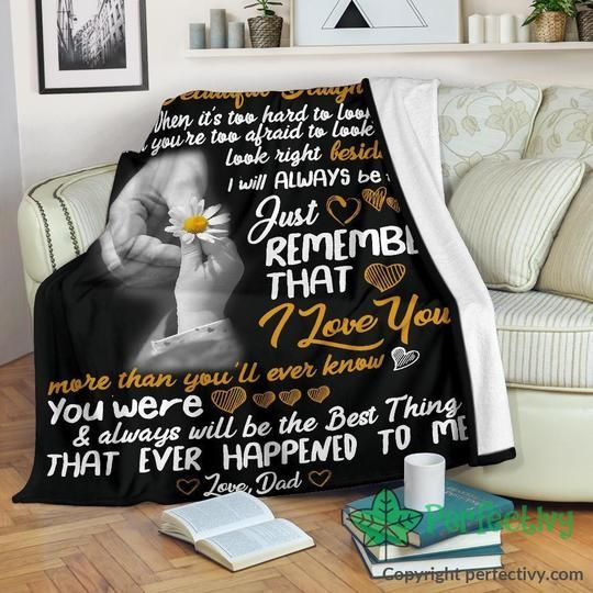 To My Daughter Sherpa Fleece Blanket