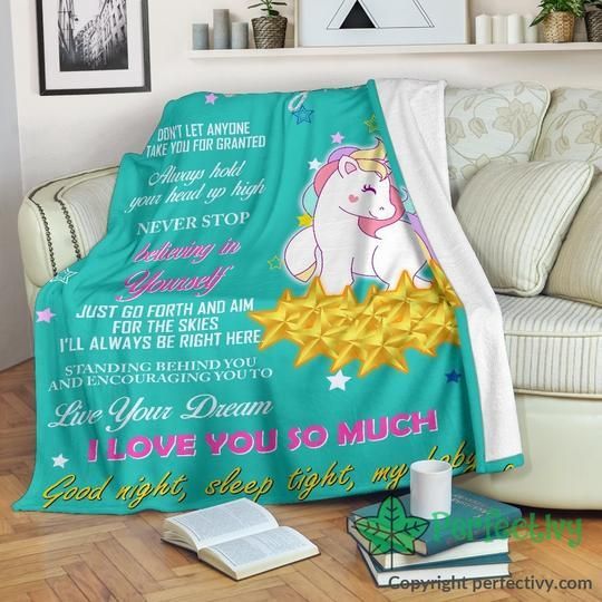 To My Daughter Sherpa Fleece Blanket