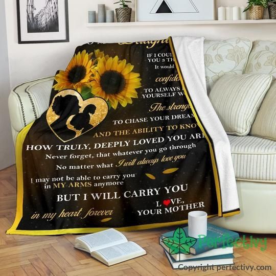 To My Daughter Sherpa Fleece Blanket