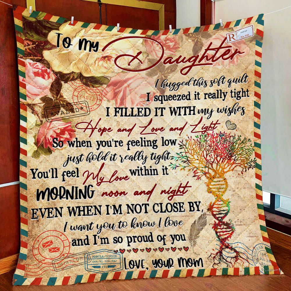 To My Daughter DAC101104 Quilt Blanket