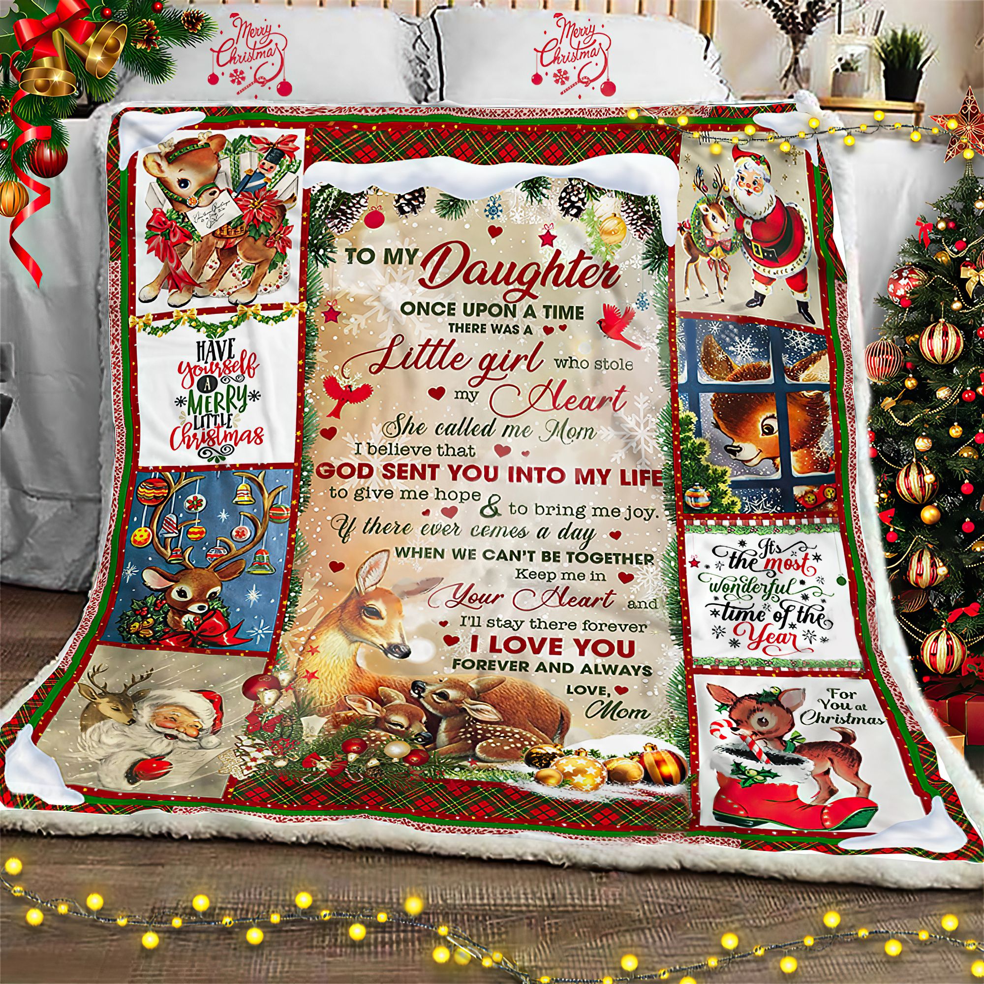 To My Daughter Deer Christmas