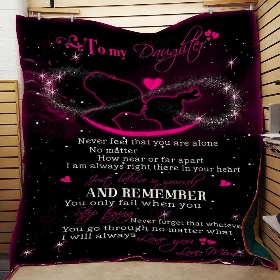 To My Daughter DT2109041CL Quilt Blanket