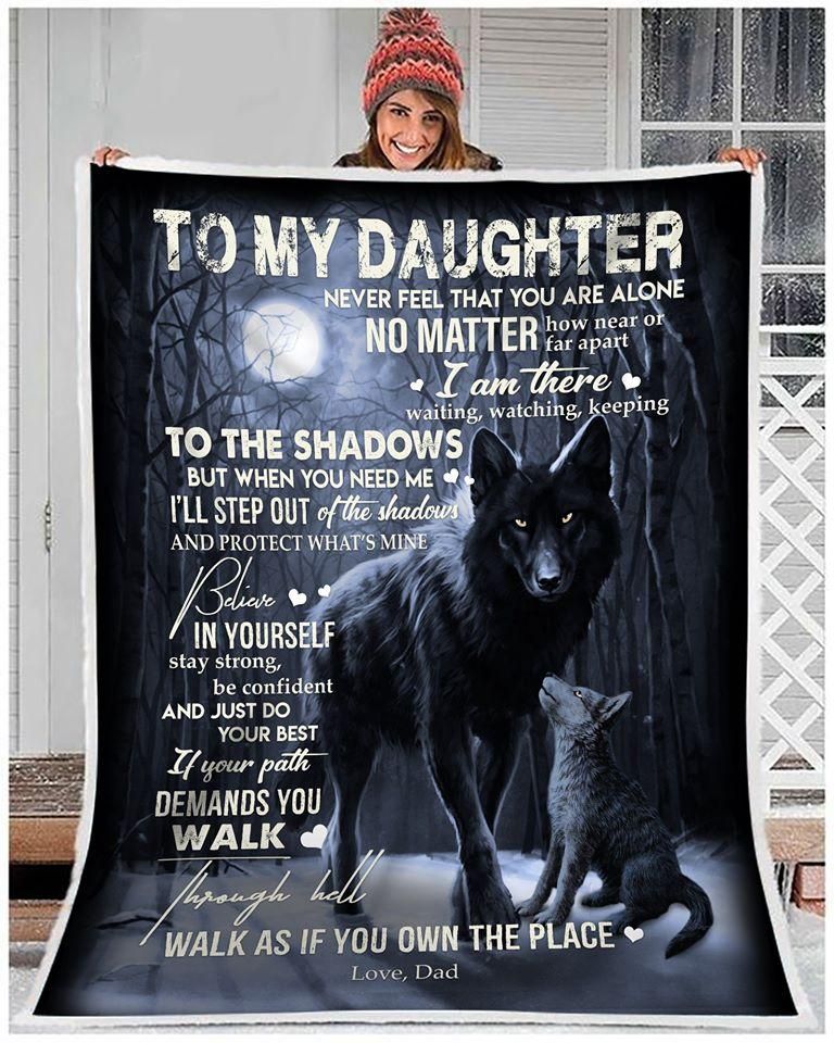 To My Daughter Fleece Blanket