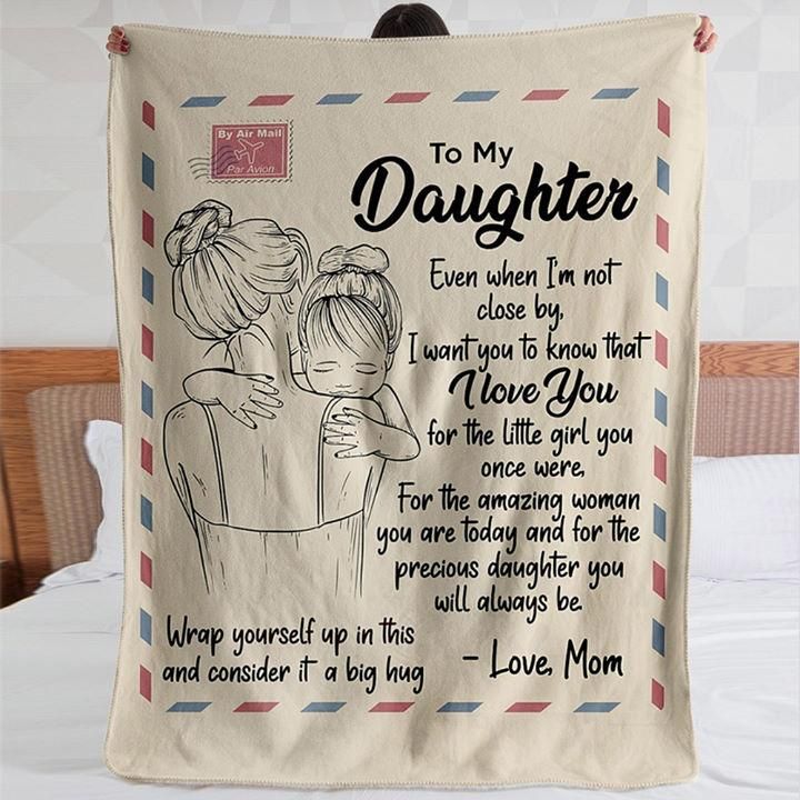 To My Daughter Fleece Blanket