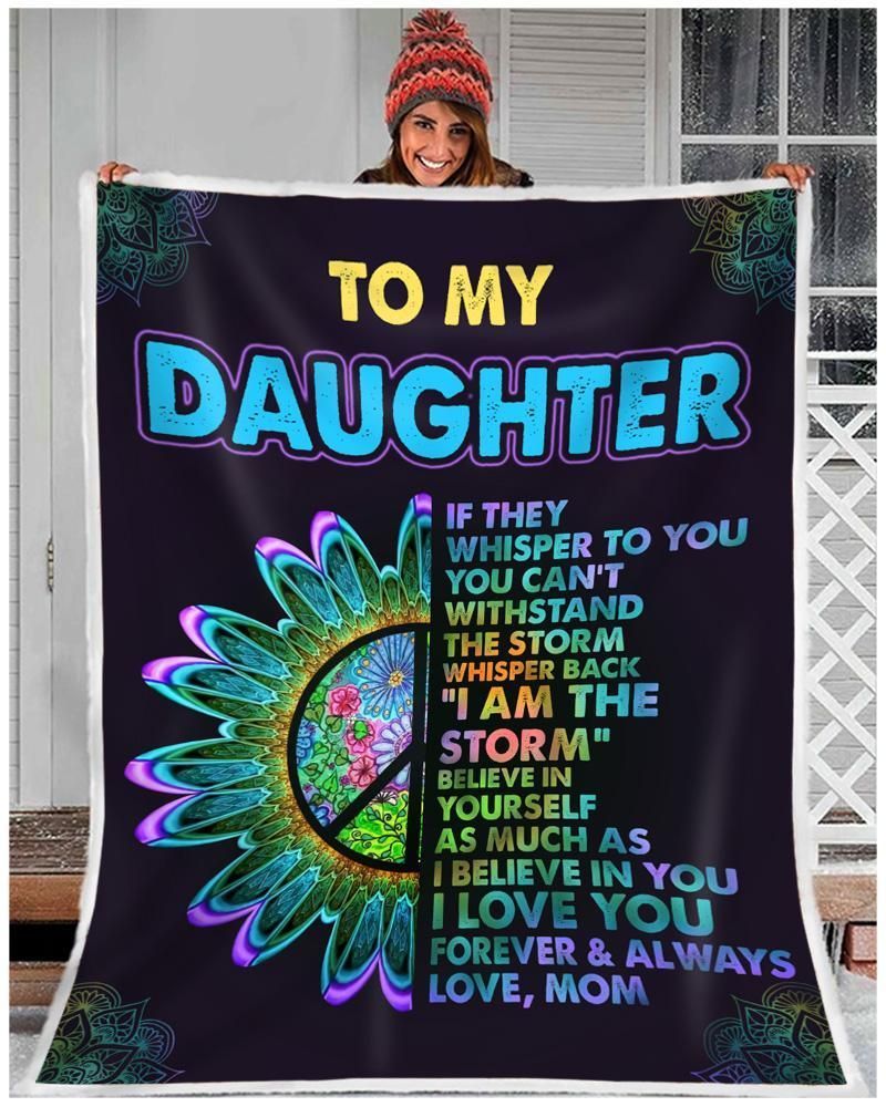 To My Daughter Fleece Blanket