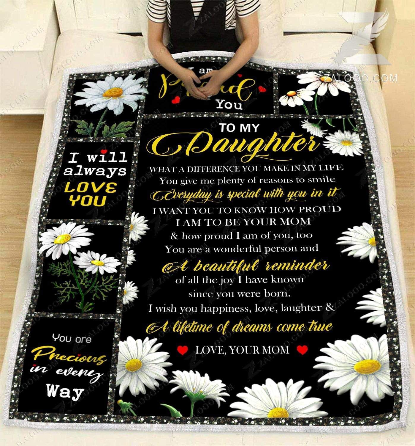 To My Daughter Everyday Is Special With You In It Sherpa Fleece Blanket