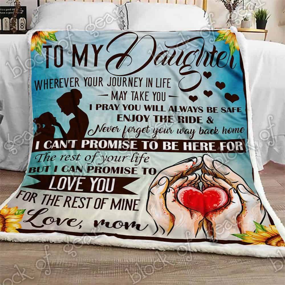 To My Daughter Fleece Blanket