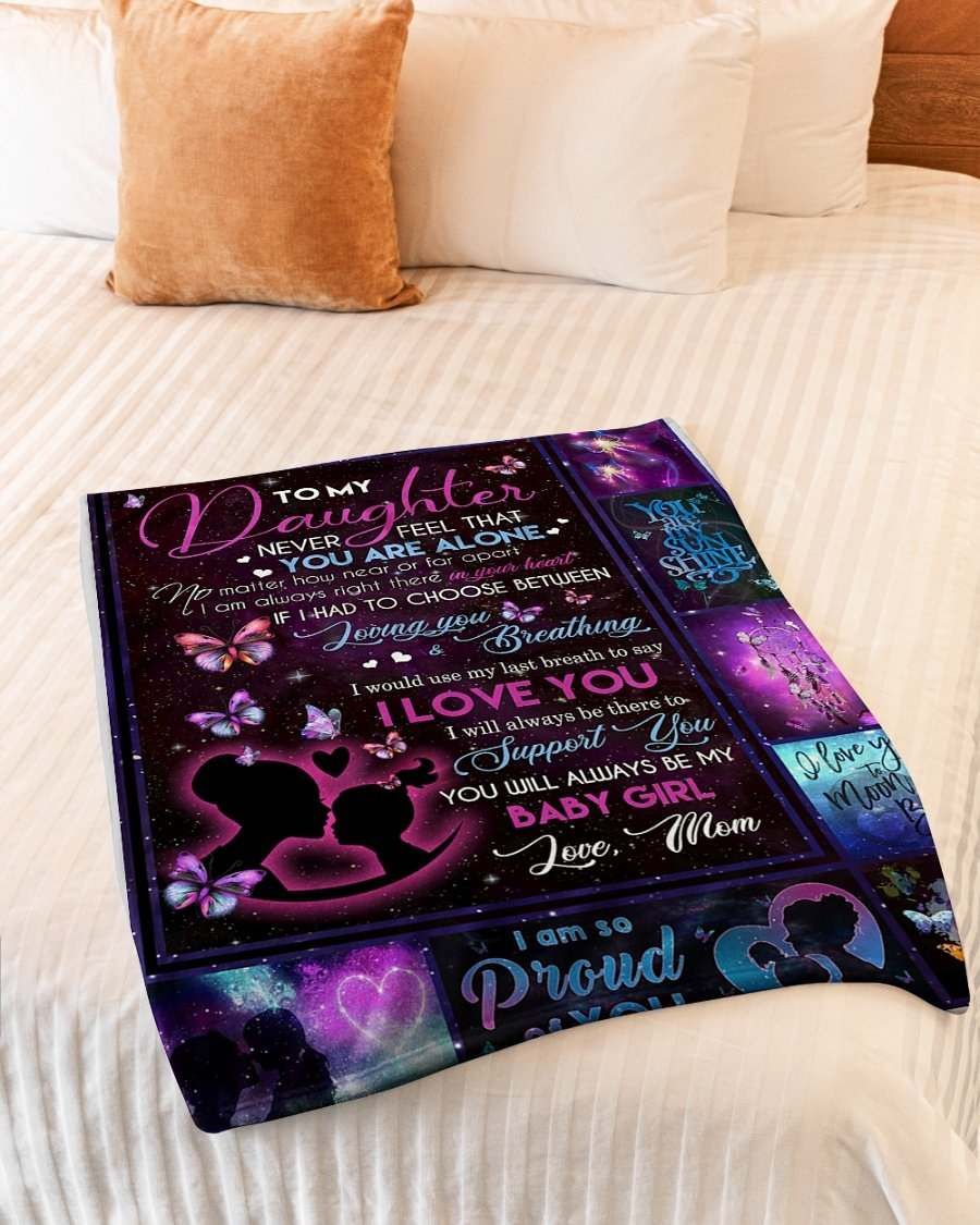 To My Daughter Fleece Blanket