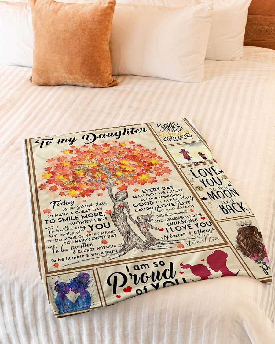 To My Daughter Fleece Blanket