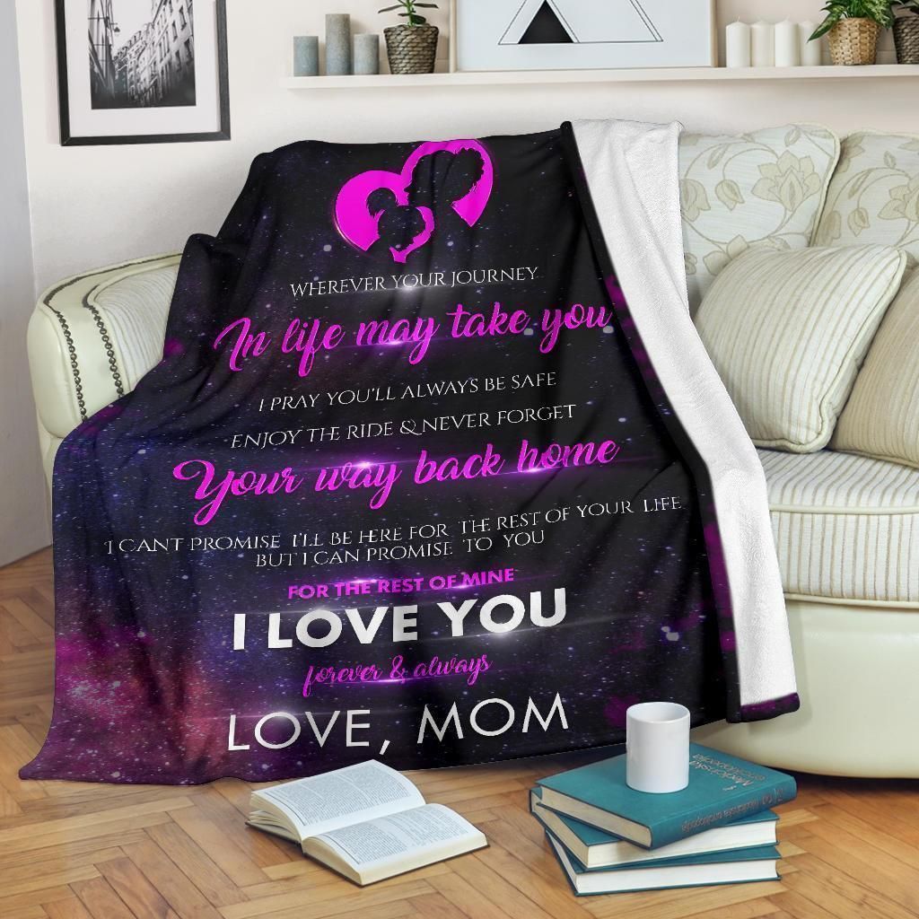 To My Daughter For The Rest Of I Love You Fleece Blanket