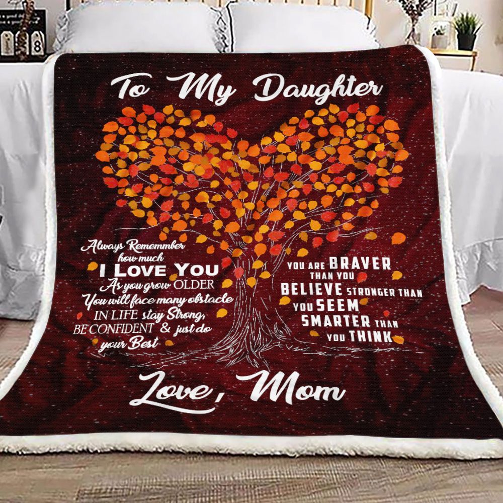 To My Daughter Galaxy Fleece Blanket