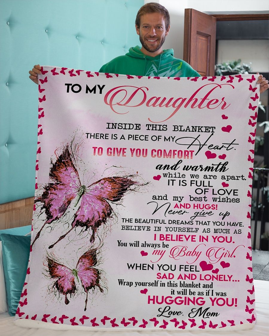 To My Daughter Fleece Blanket