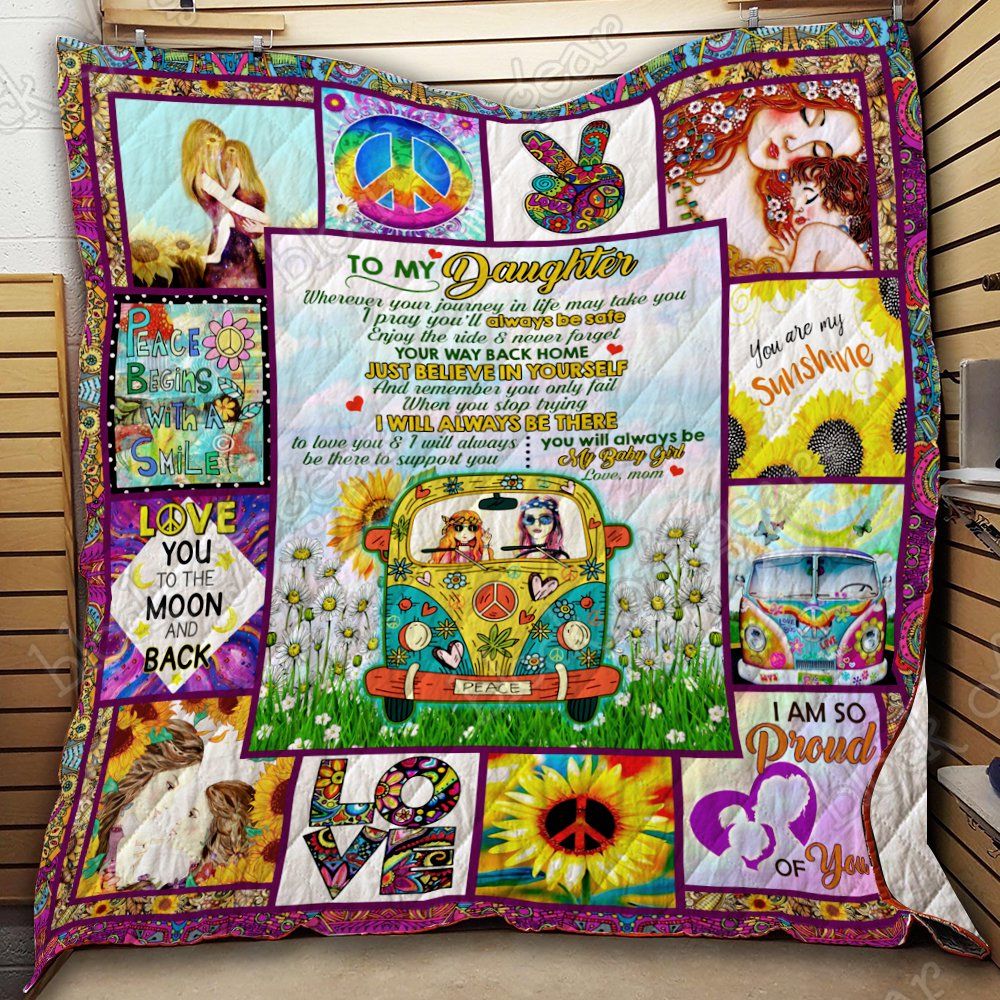 To My Daughter Hippie Flower Quilt Thb1136 Dhc11122839Dd