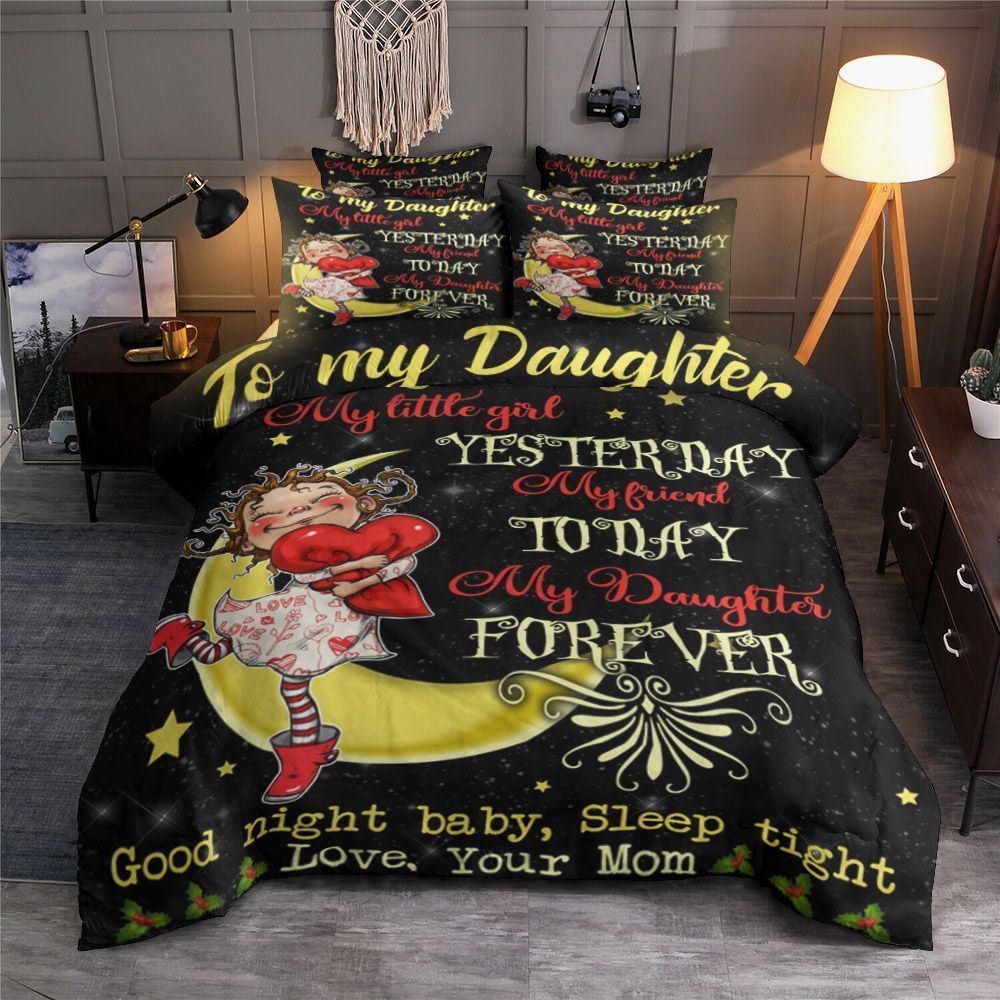To My Daughter Bedding Set