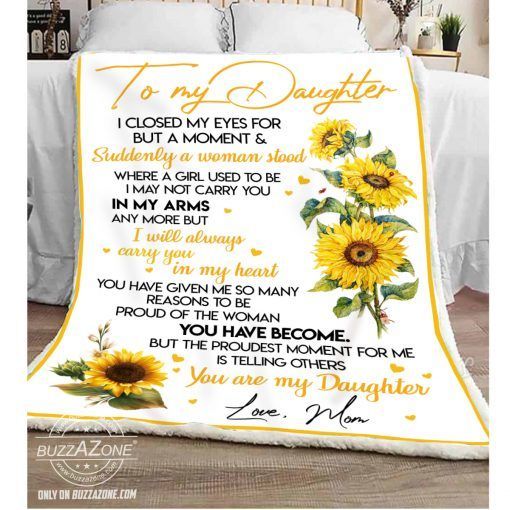To My Daughter I Closed My Eyes Sherpa Fleece Blanket