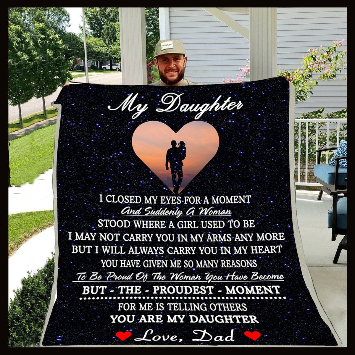 To My Daughter I Closed My Eyes Quilt Blanket DHC3101278LT