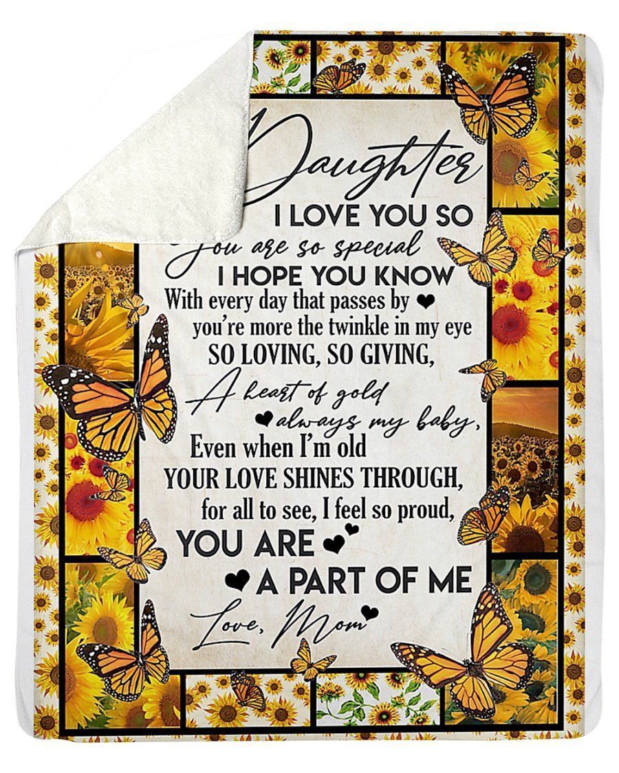 To My Daughter I Love You So Fleece Blanket