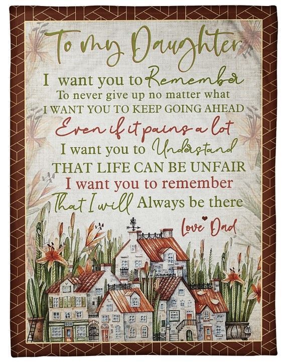 To My Daughter I Will Always Be There Sherpa Fleece Blanket