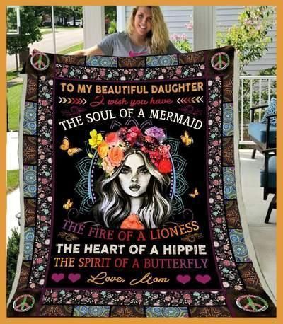 To My Daughter I Wish You Sherpa Fleece Blanket