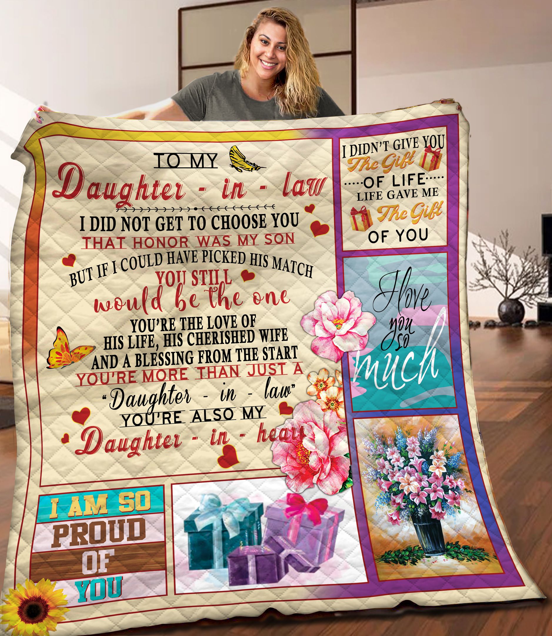 To My Daughter In Law ABC071108 Quilt Blanket