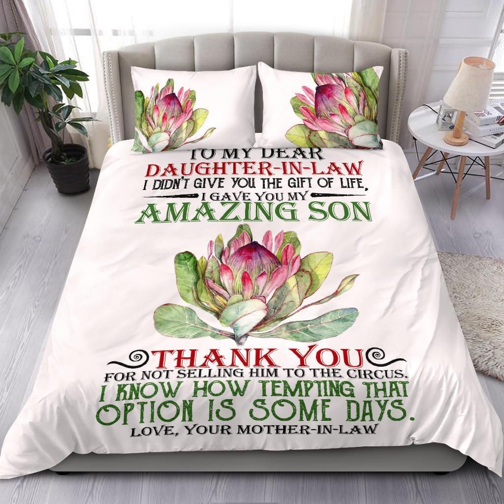 To My Daughter In Law Bedding Set