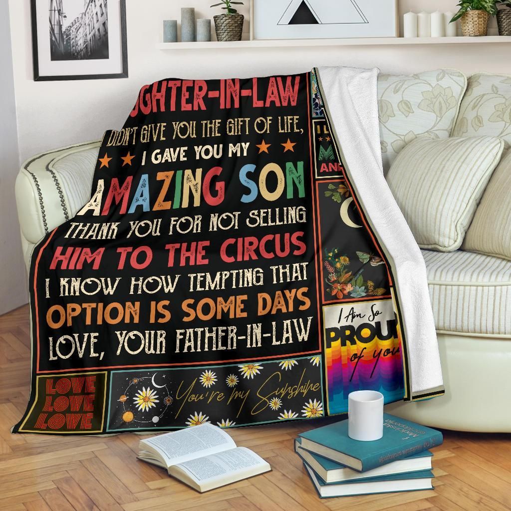 To My Daughter In Law Sherpa Fleece Blanket