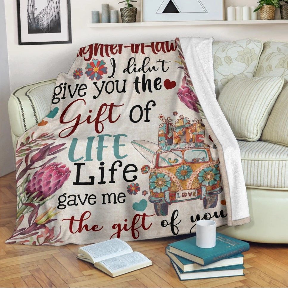 To My Daughter-In-Law Sherpa Fleece Blanket