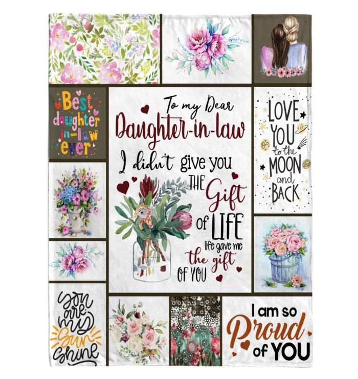 To My Daughter In Law Sherpa Fleece Blanket