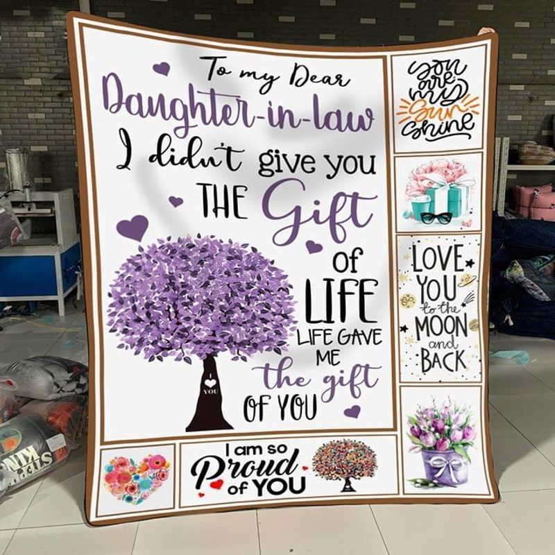 To My Daughter In Law Sherpa Fleece Blanket