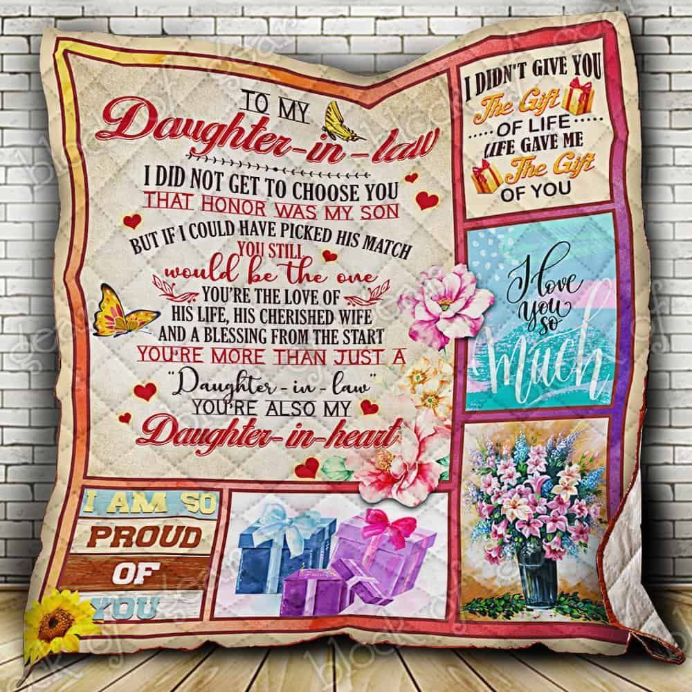To My Daughter In Law Quilt Blanket ABC24105331